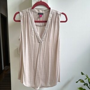 Vince Camuto Dusky Pink Pleated Blouse